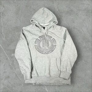 Element Hoodie Mens Small Grey Y2K Skateboarding Pullover‎ Grunge Skater Vintage